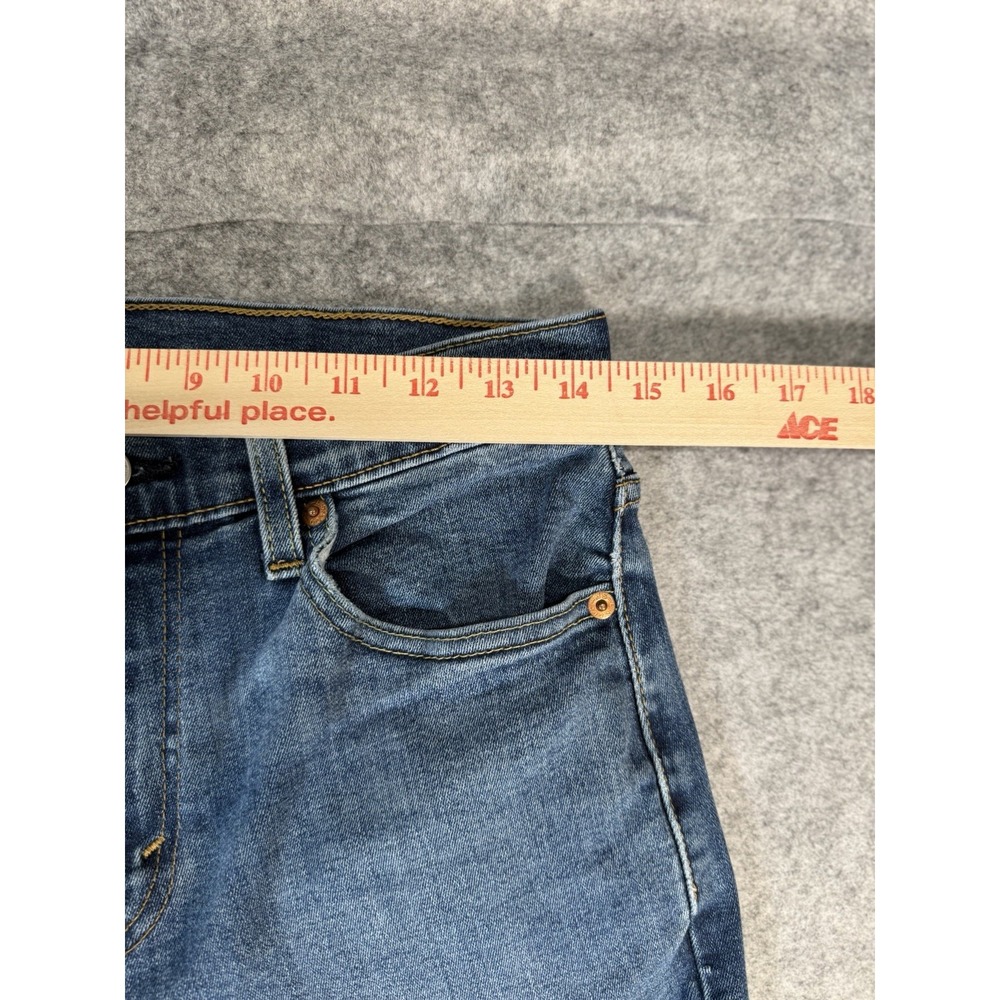 Levi's 502 Women's Jeans W29 L30 Medium Wash Straight Leg Stretch Denim - Picture 5 of 9